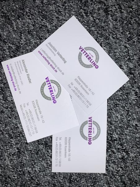 Visitenkarten - 1-seitig bedruckt - 4-farbig